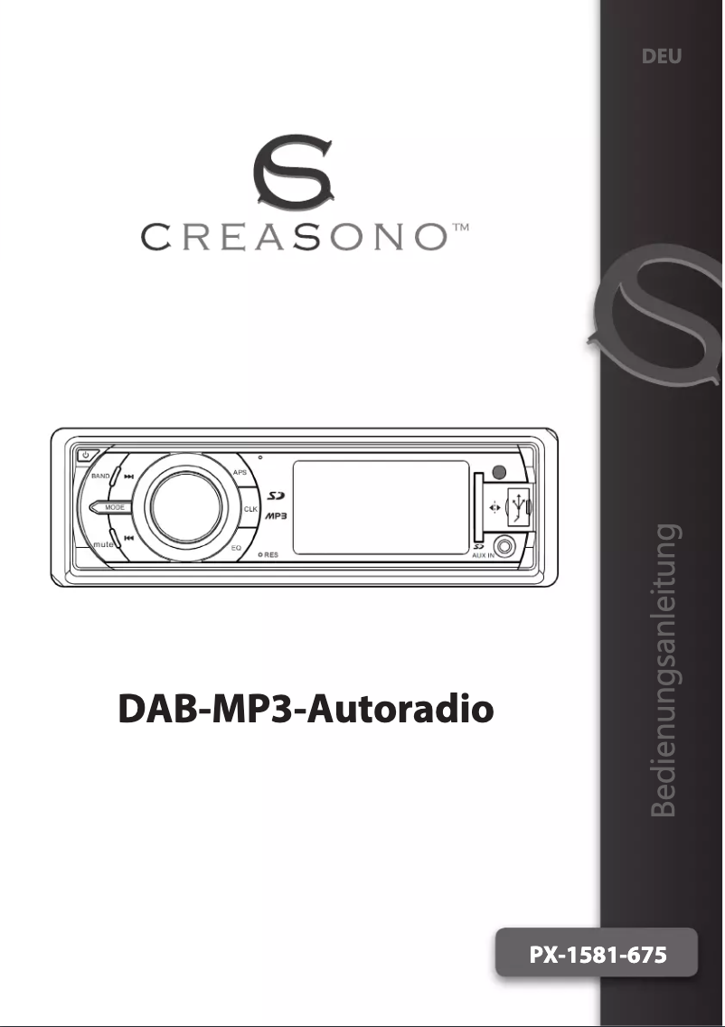 Image de la première page du manuel de l'appareil CAS-4400BT PX-1581