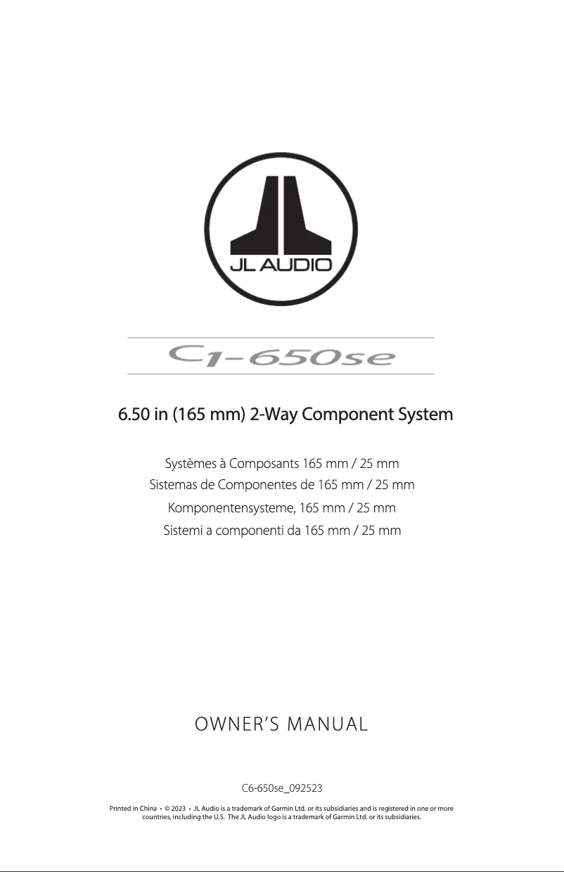 Image de la première page du manuel de l'appareil C1-650se