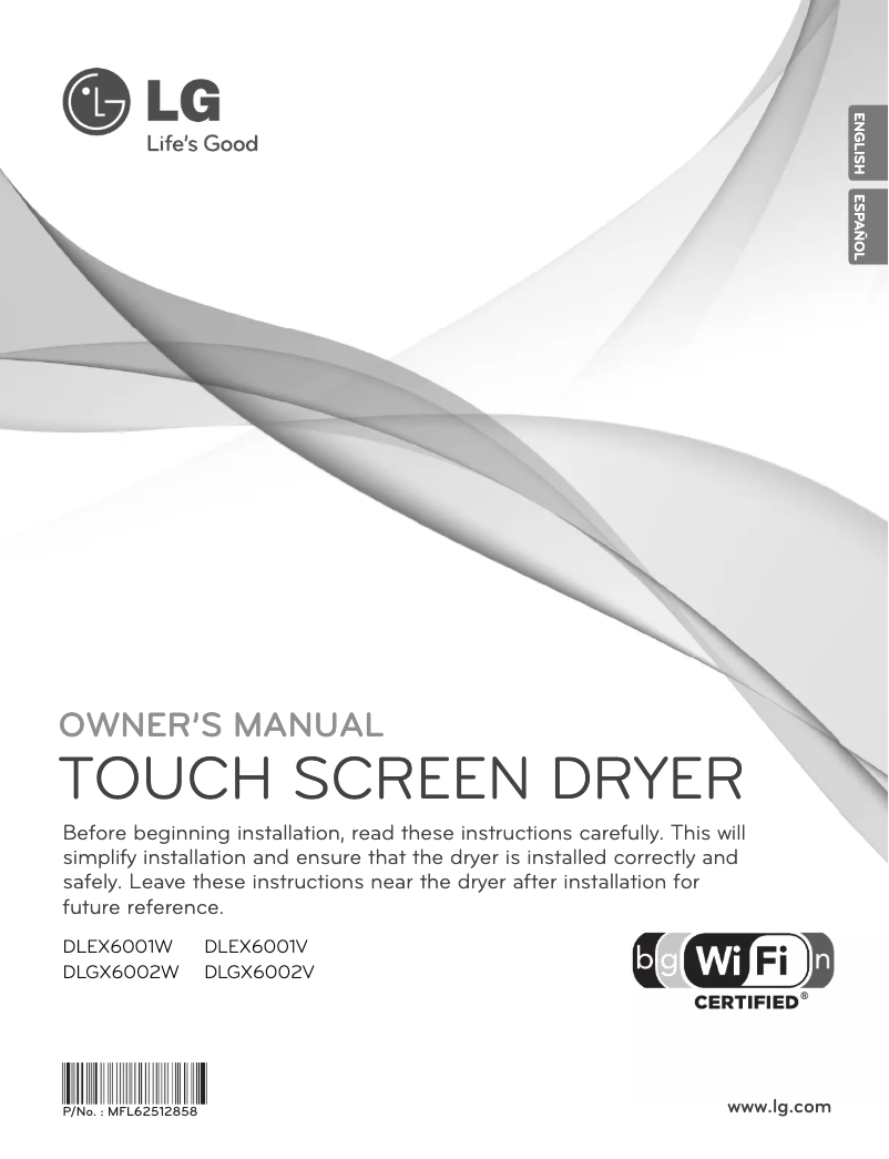 Page n°1 - Manuel utilisateur LG DX6002V