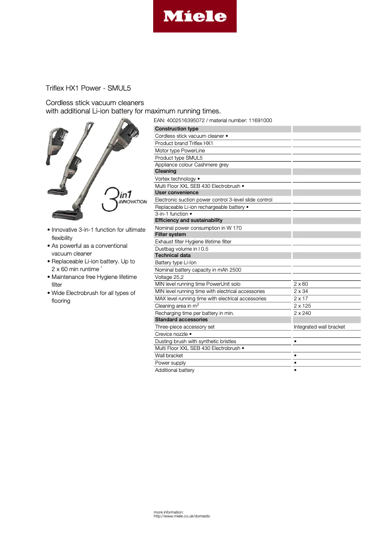 Image de la première page du manuel de l'appareil Triflex HX1 Power