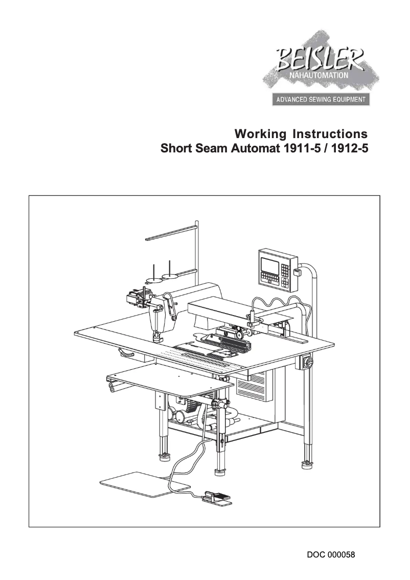 Page n°1 - Manuel utilisateur Dürkopp Adler 1912