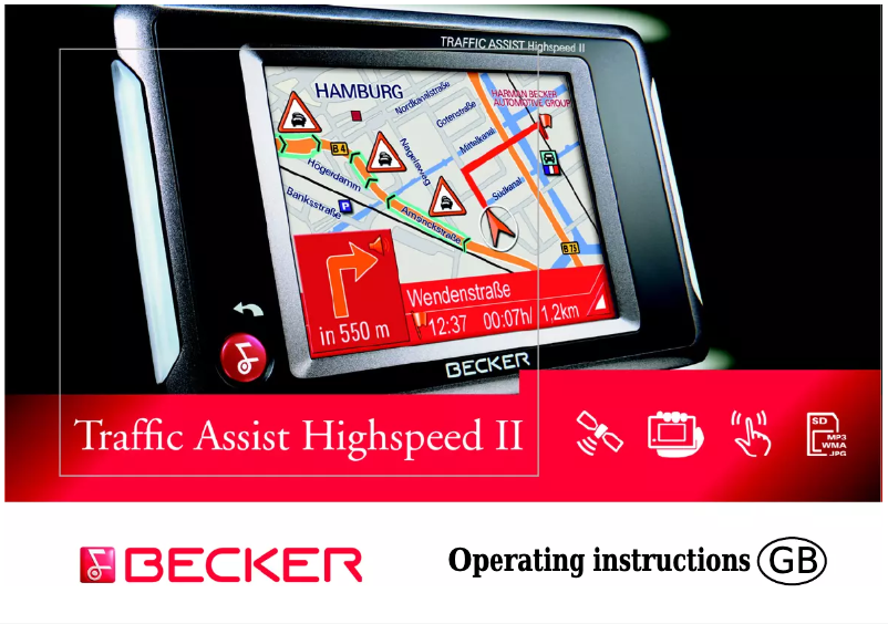 Page n°1 - Manuel utilisateur Becker Traffic Assist Highspeed 7988