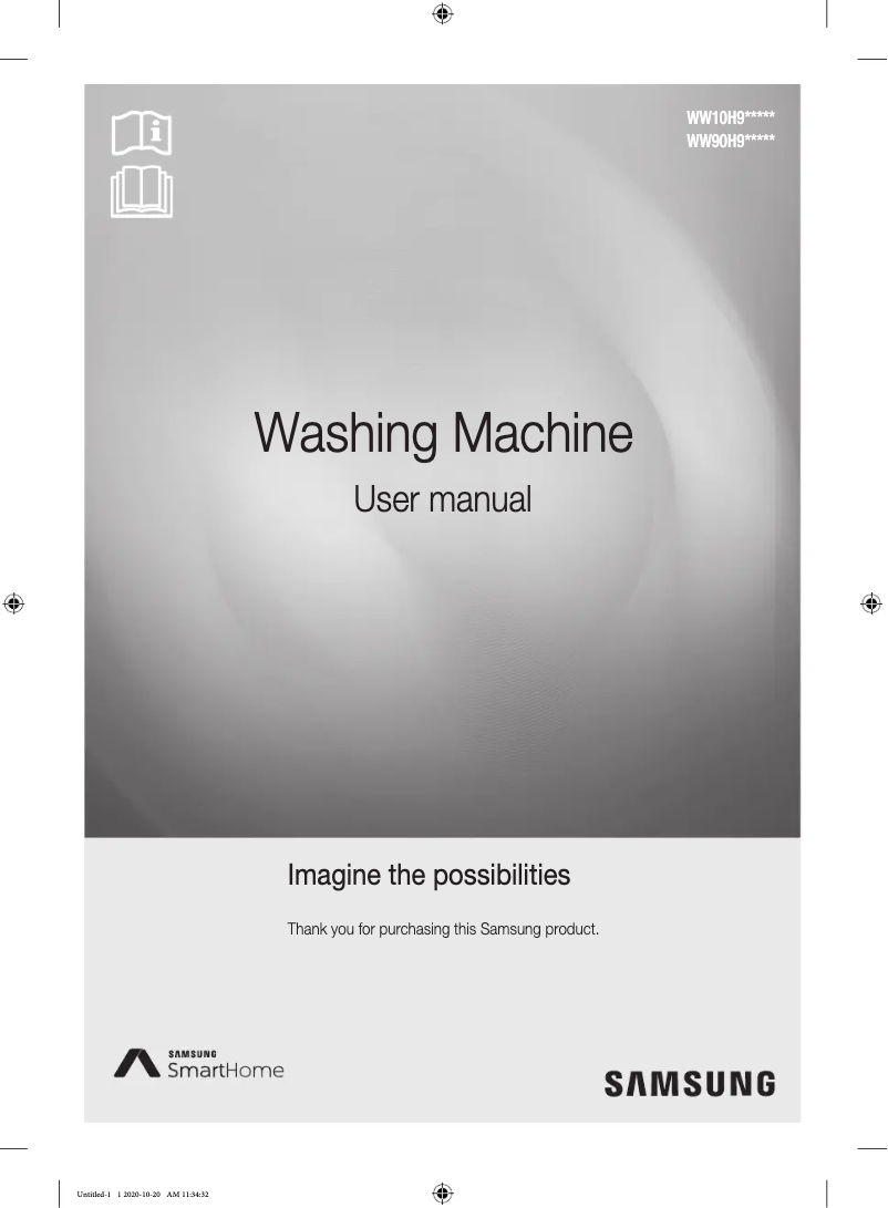 Page n°1 - Manuel utilisateur Samsung WW10H9610EW