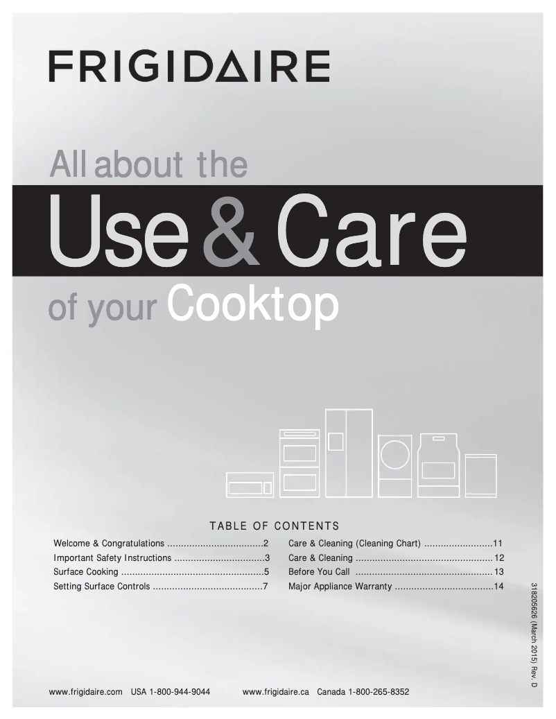 Page n°1 - Manuel utilisateur Frigidaire FPEC3677RF