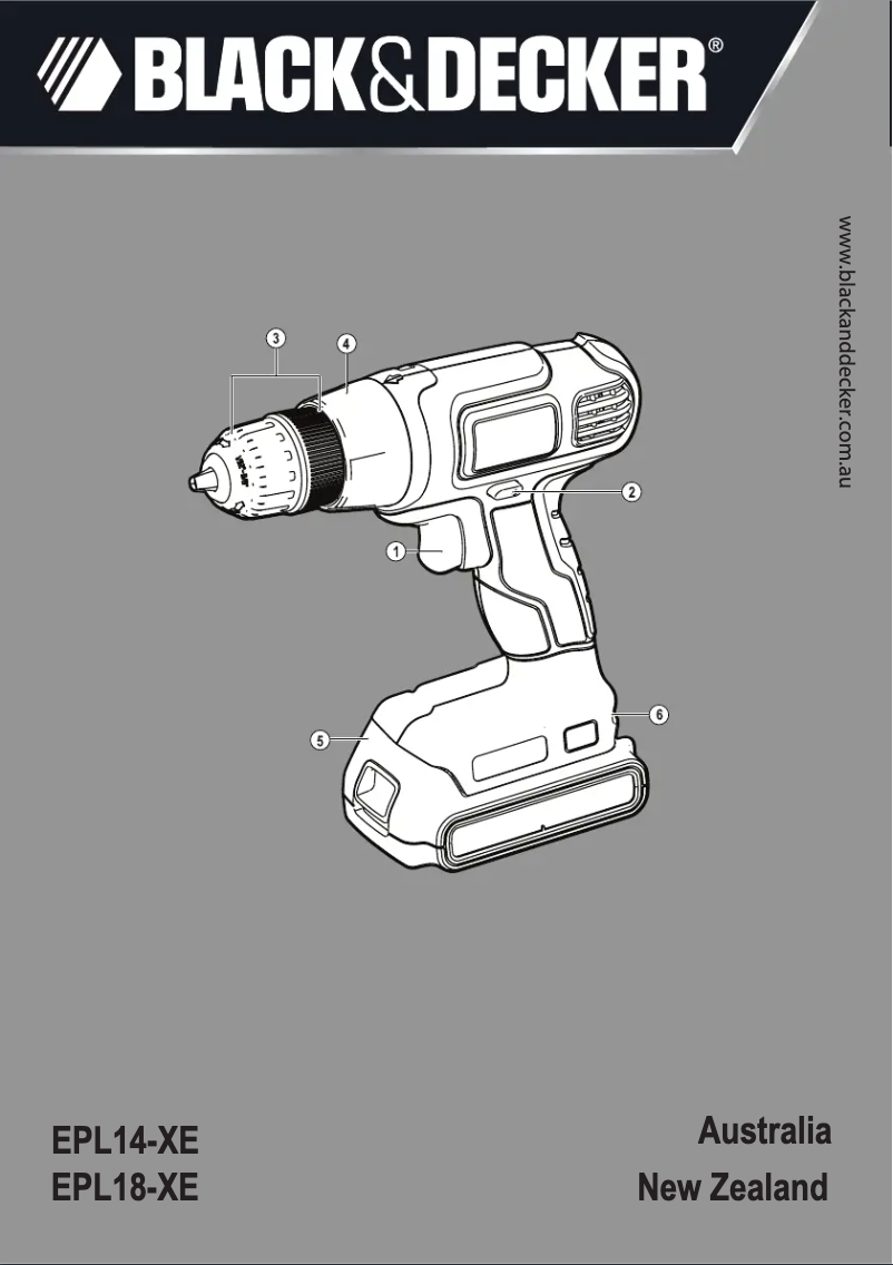 Page n°1 - Manuel utilisateur Black & Decker EPL18K