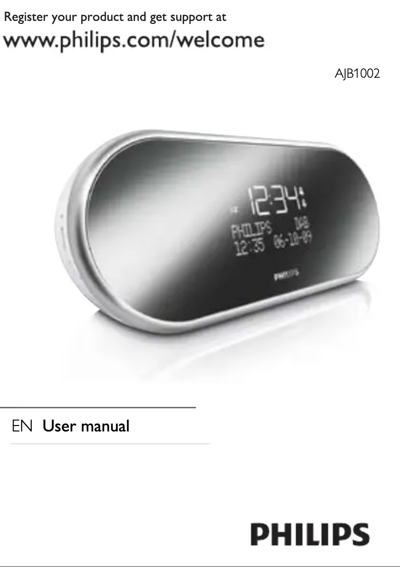 Page n°1 - Manuel utilisateur Philips AJB1002