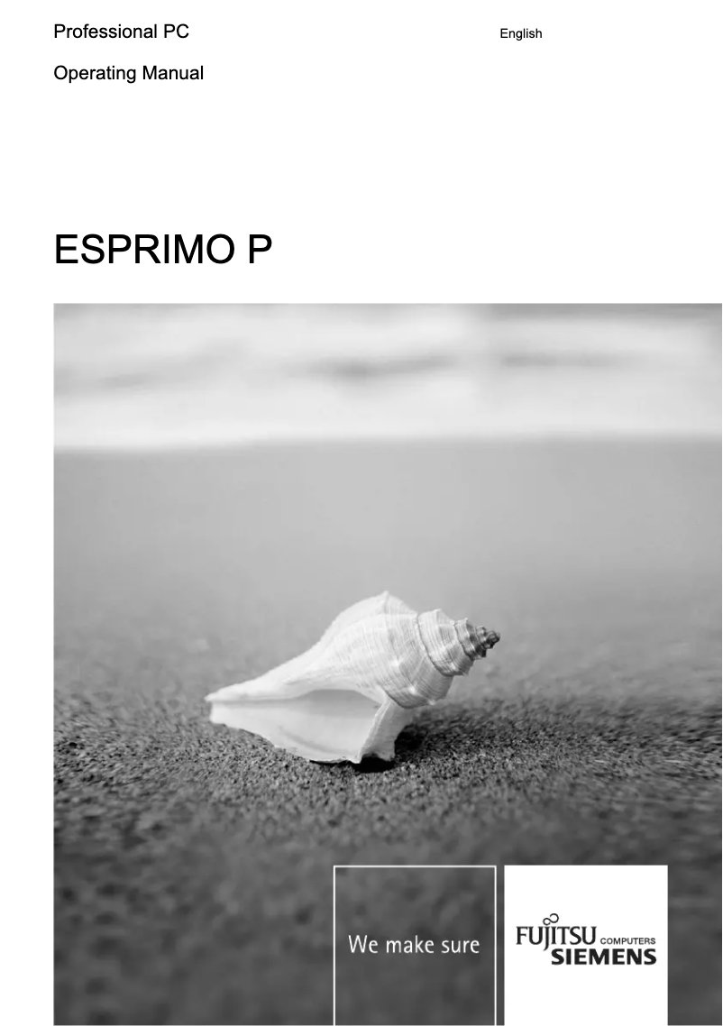 Page n°1 - Manuel utilisateur Fujitsu Esprimo P5905