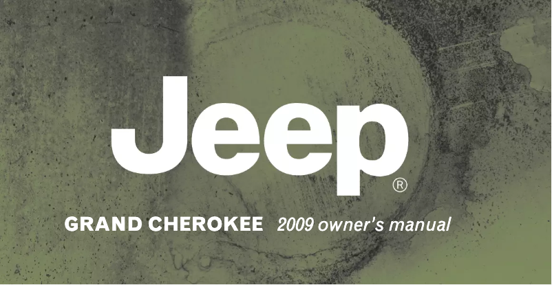 Page n°1 - Manuel utilisateur Jeep Grand Cherokee (2009)