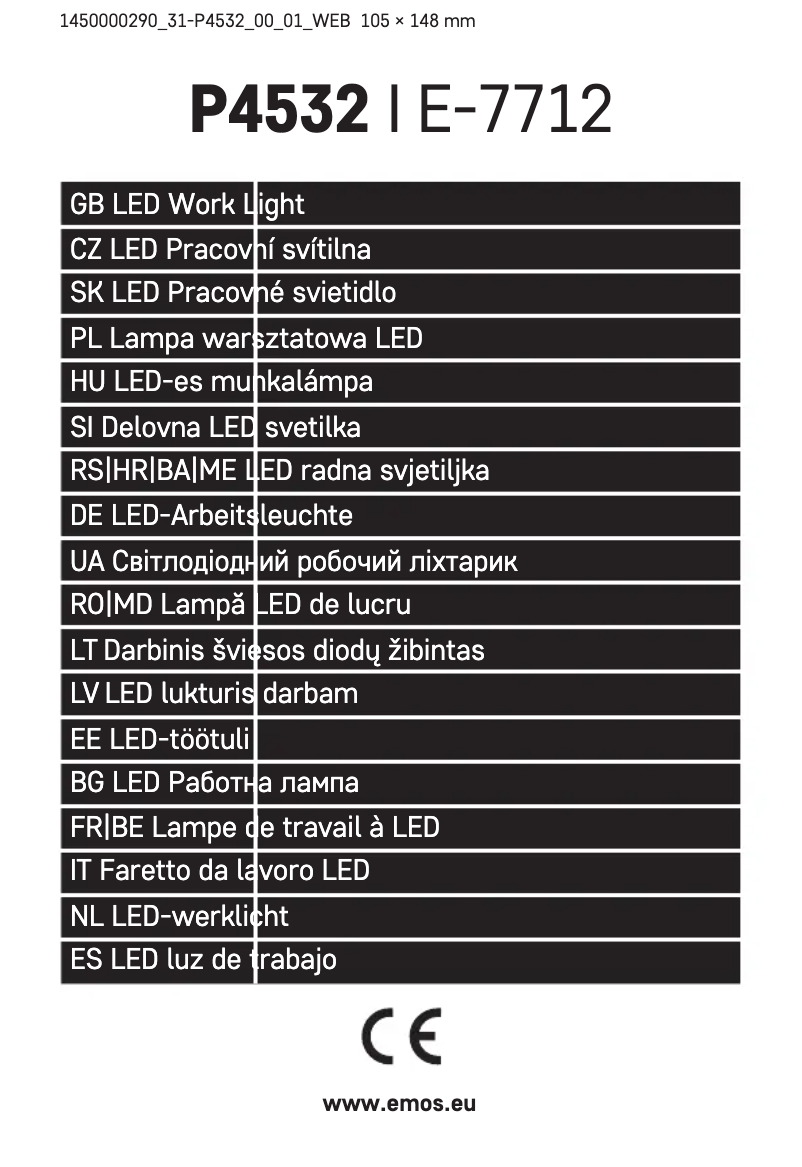 Page n°1 - Manuel utilisateur Emos P4532
