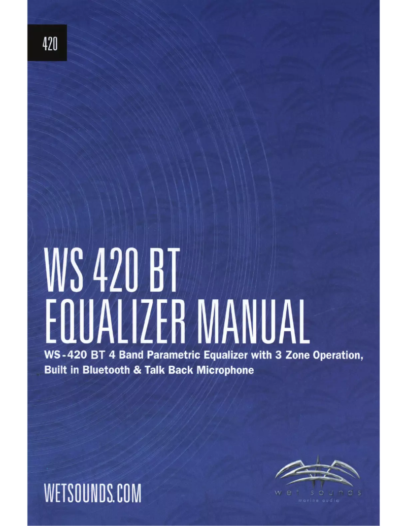 Image de la première page du manuel de l'appareil WS 420 BT