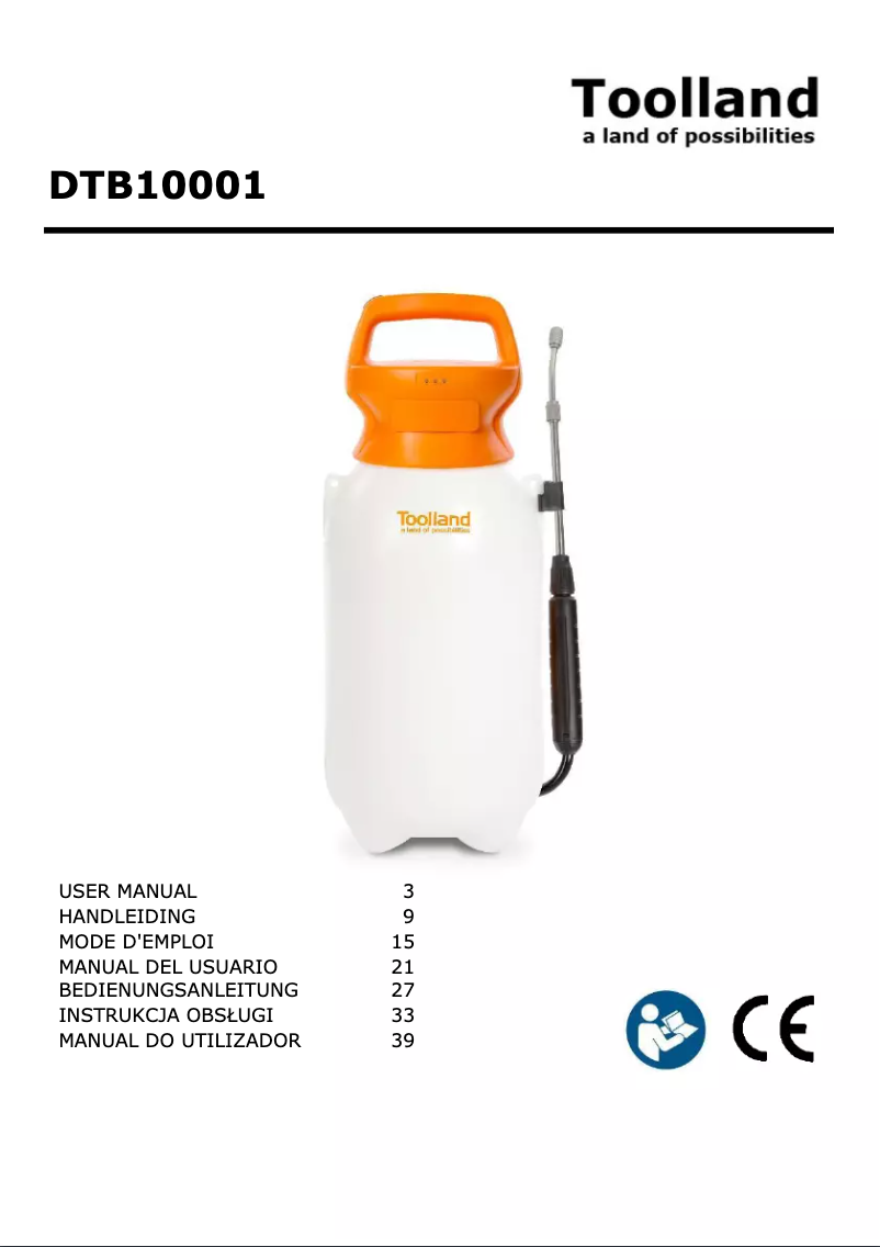 Page 1 de la notice Manuel utilisateur Toolland DTB10001