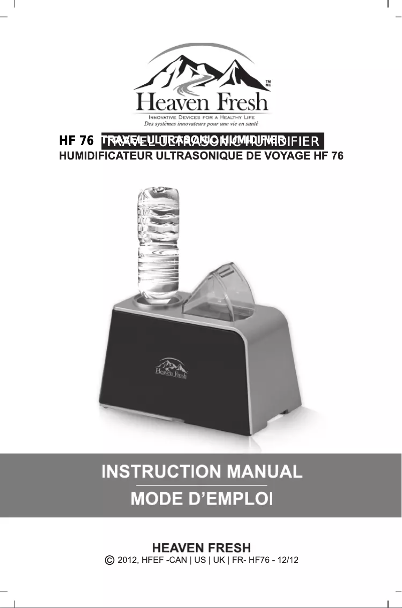 Page n°1 - Manuel utilisateur Heaven Fresh HF 76