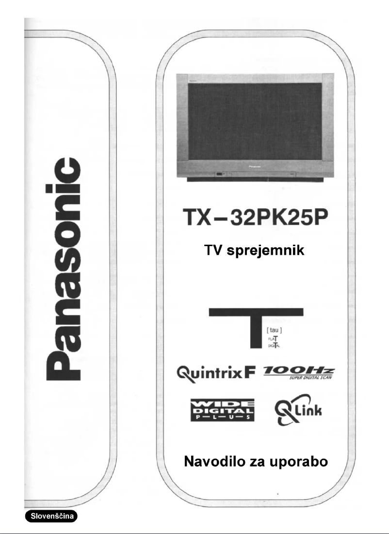 Page 1 of the manual User Manual Panasonic TX-32PK25P