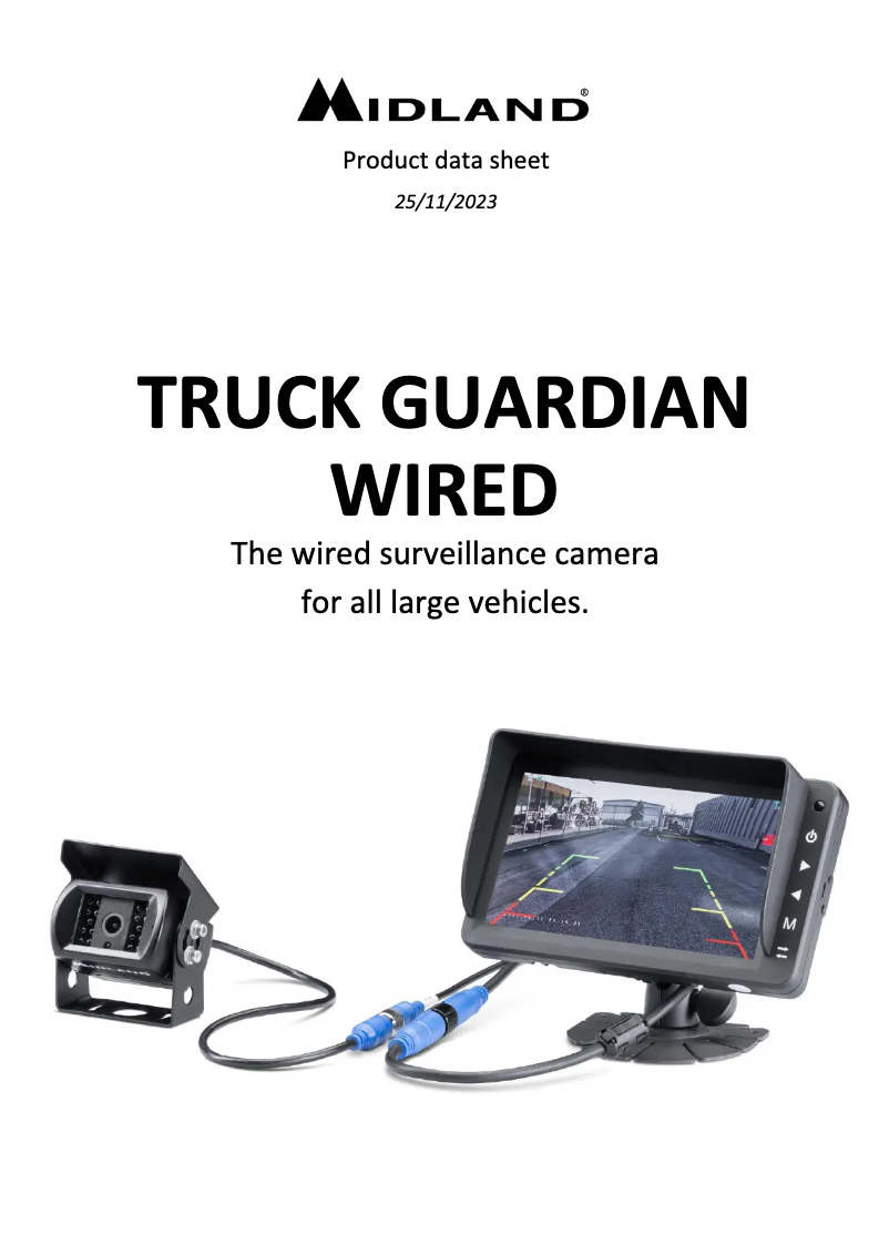 Page n°1 - Fiche technique Midland Truck Guardian