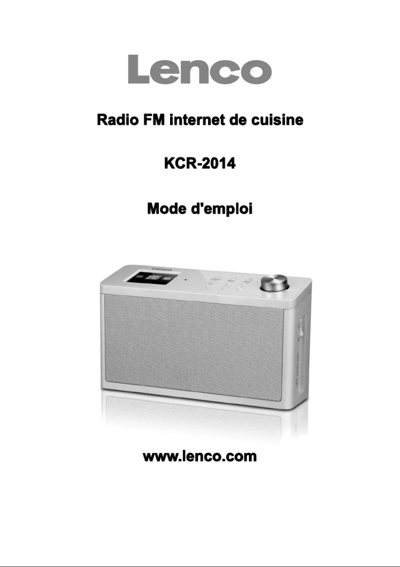 Page n°1 - Manuel utilisateur Lenco KCR-2014