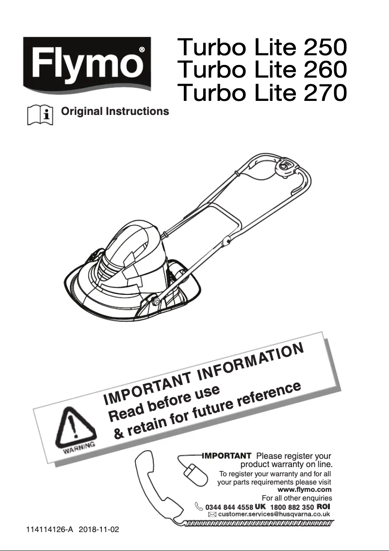 Imagen de la primera página del manual del dispositivo Turbo Lite 270