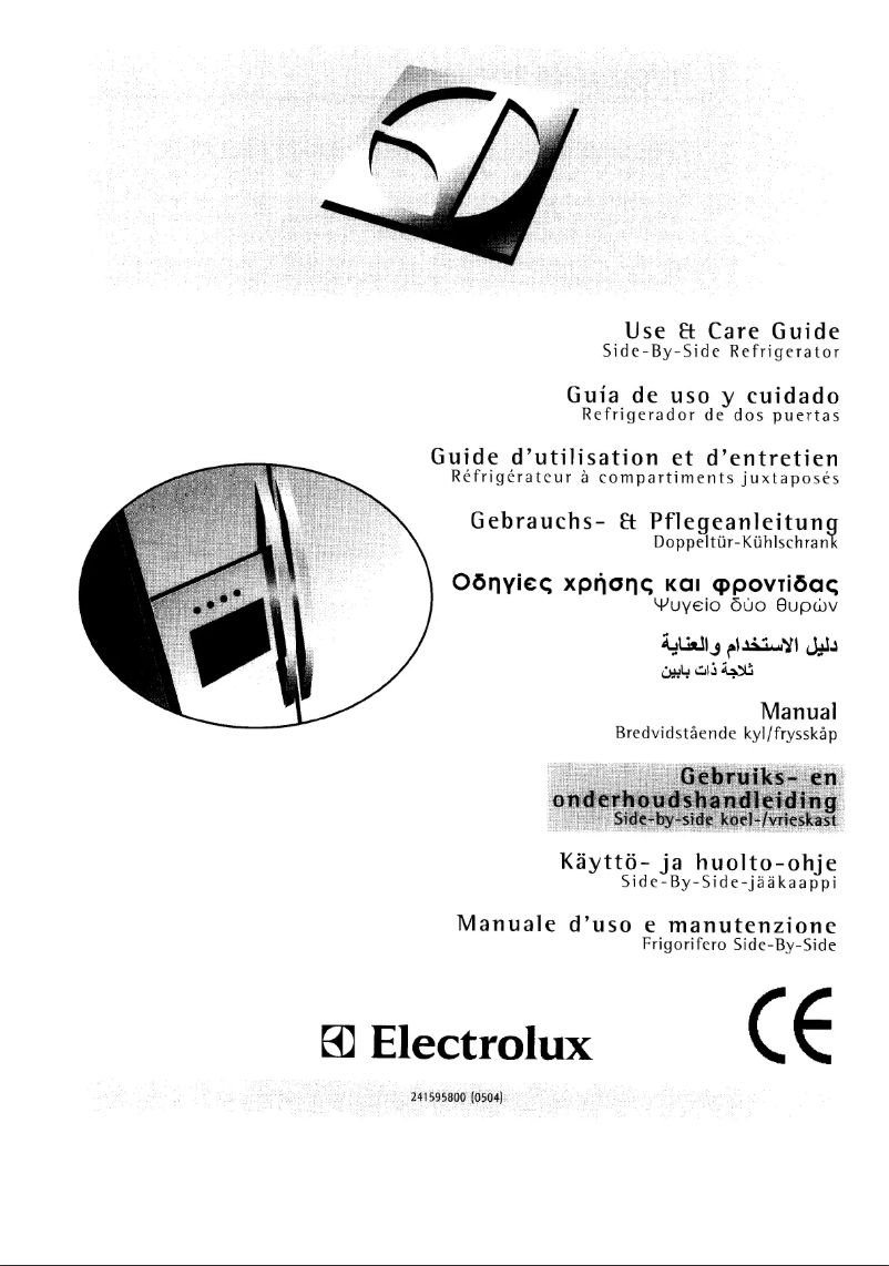 Page 1 de la notice Manuel utilisateur Electrolux ENL6298W