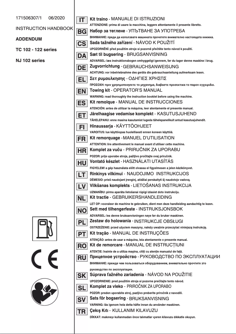 Page 1 de la notice Manuel utilisateur Stiga Estate 5102 H