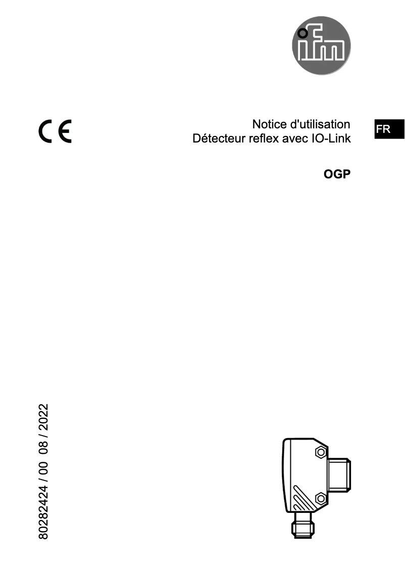 Page n°1 - Manuel utilisateur IFM OGP282