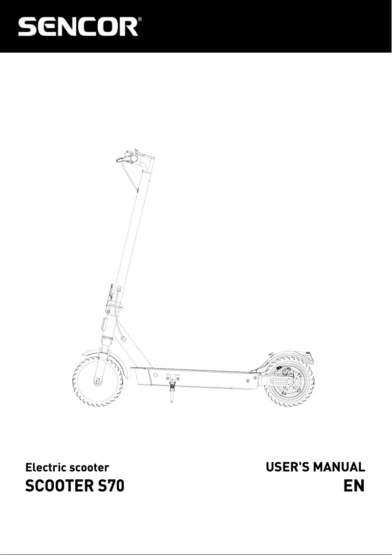 Image de la première page du manuel de l'appareil SCOOTER S70
