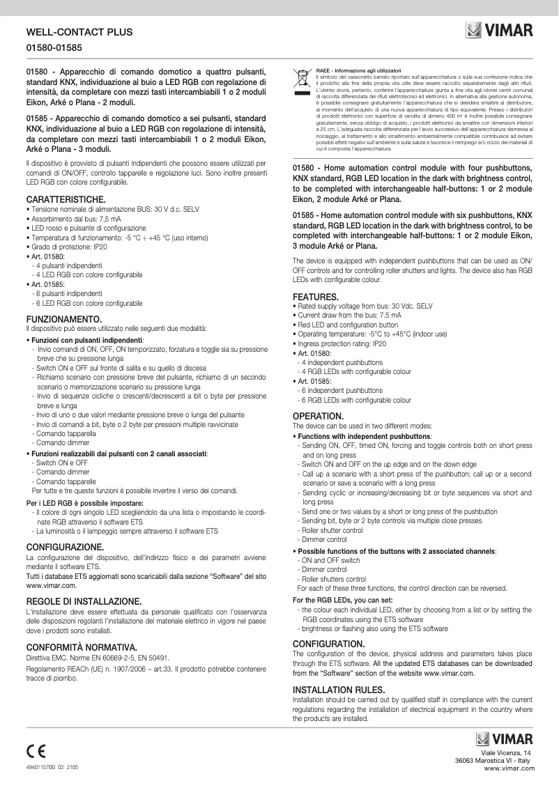 Image de la première page du manuel de l'appareil 01580