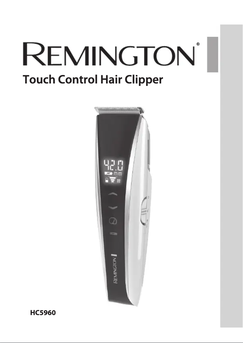 Page 1 de la notice Manuel utilisateur Remington Touch Control HC5960