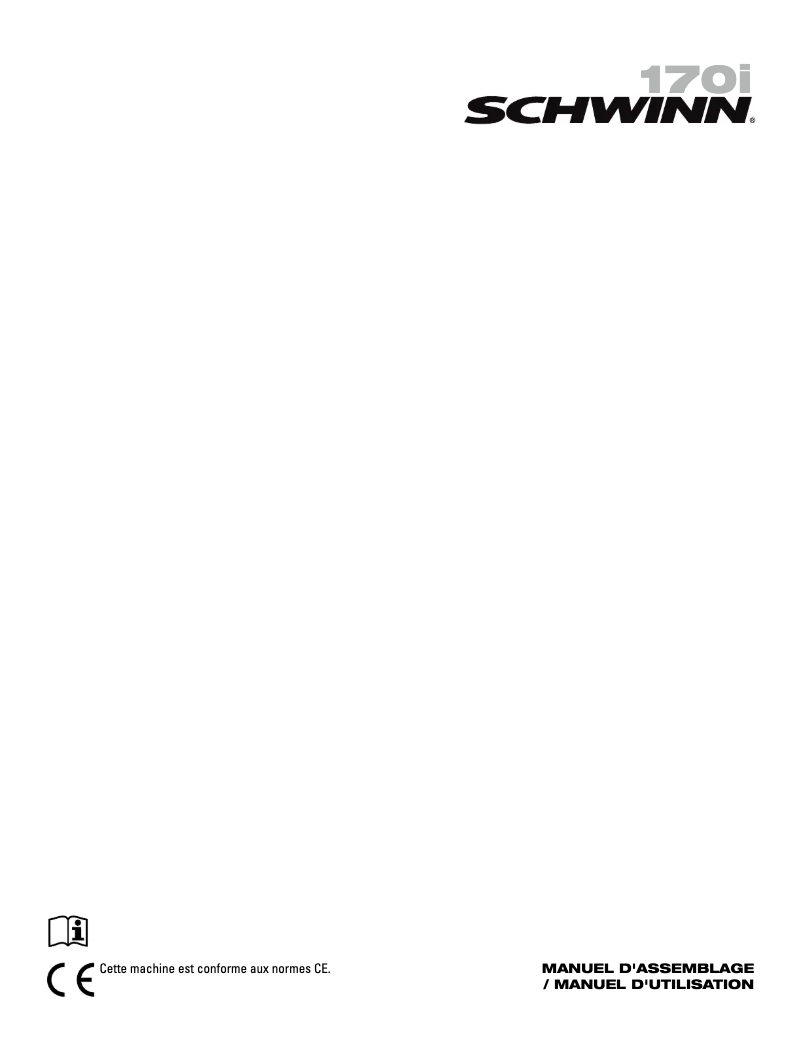 Page 1 de la notice Manuel utilisateur Schwinn 170i