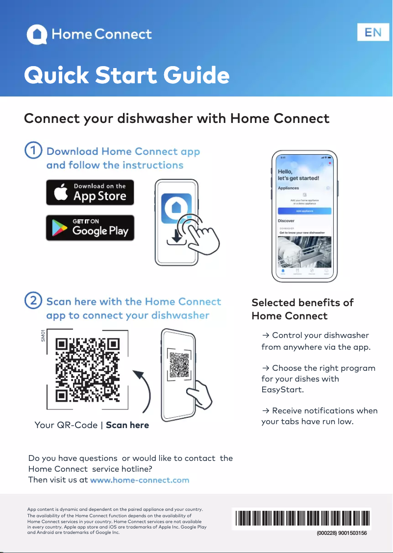 Página 1 del manual Folleto Bosch SPV6EMX76Q