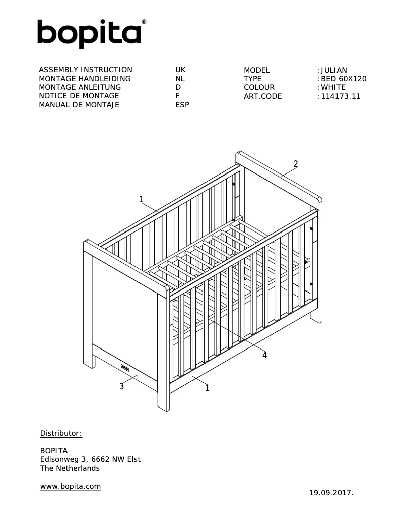 Image de la première page du manuel de l'appareil Julian