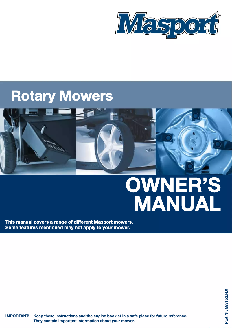 Página 1 del manual Manual de usuario Masport Pro Power AL S21 850 IC SPV 3'n1