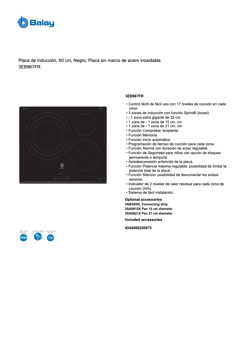 Image de la première page du manuel de l'appareil 3EB967FR