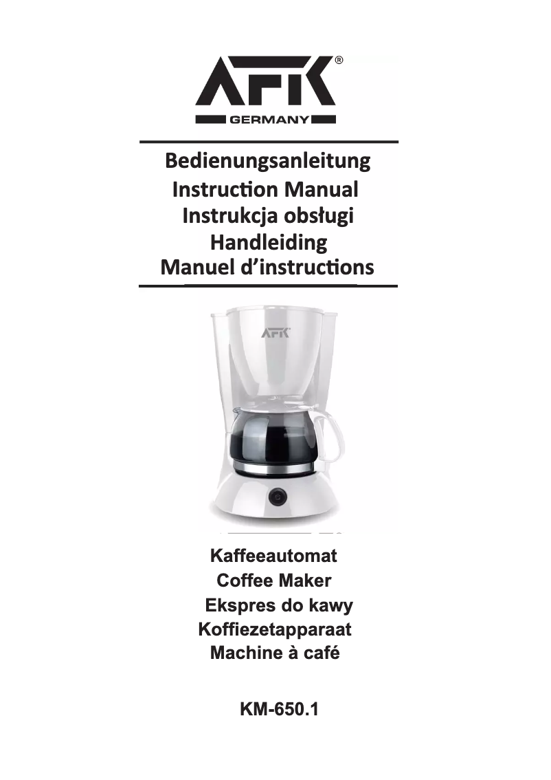 Page 1 de la notice Manuel utilisateur AFK KM-650.1