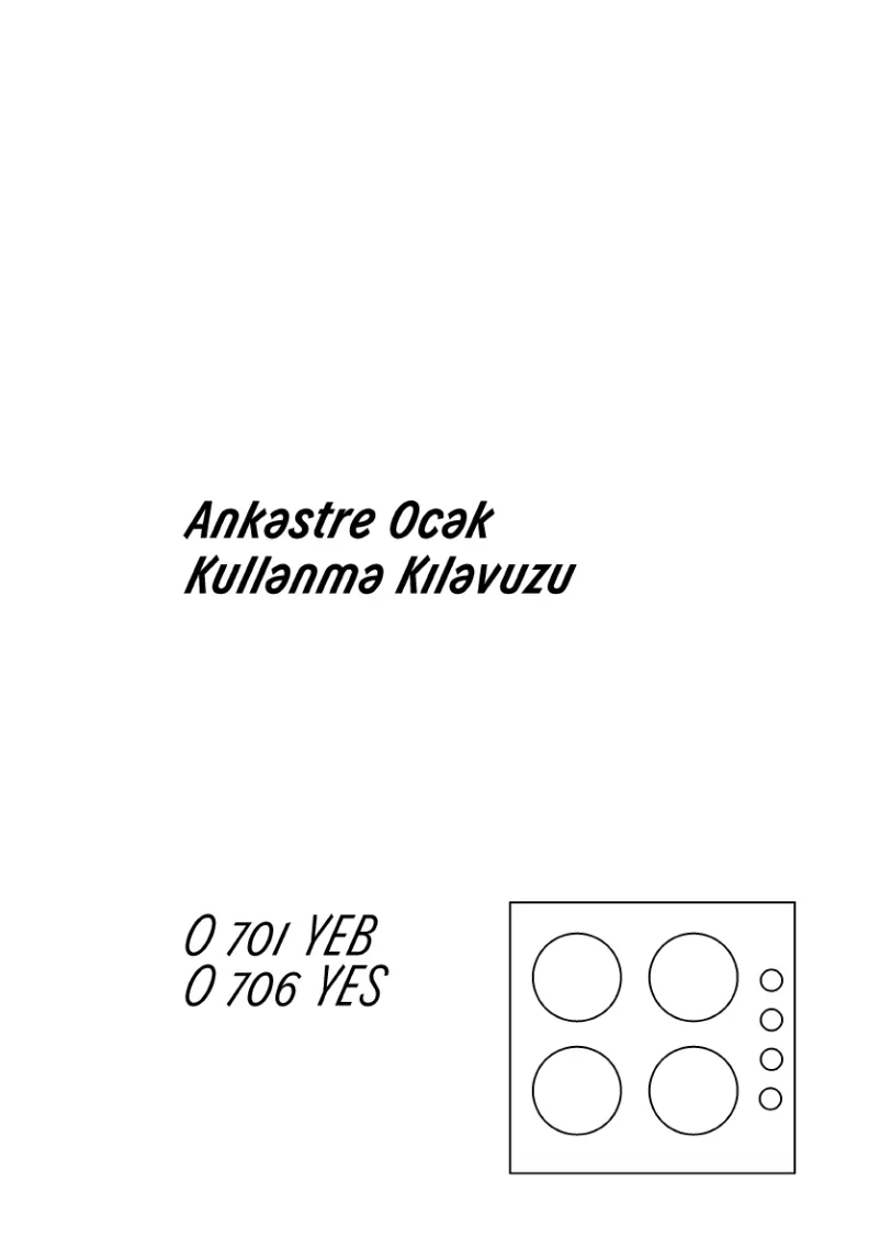 Image de la première page du manuel de l'appareil O 701 YEB