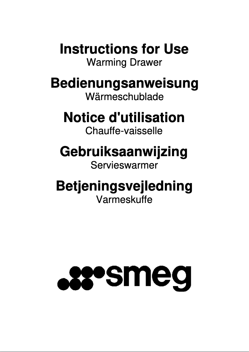 Page 1 de la notice Manuel utilisateur Smeg CT15A