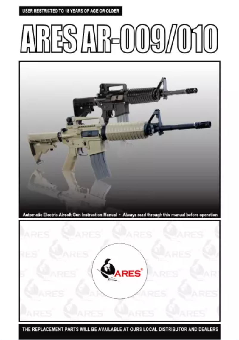 Page 1 de la notice Manuel utilisateur Ares AR-010