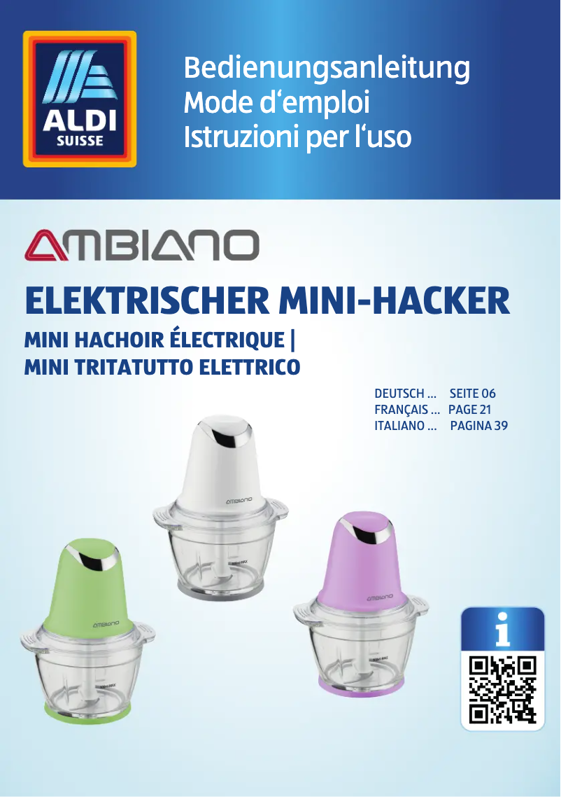 Image de la première page du manuel de l'appareil GT-MC-05