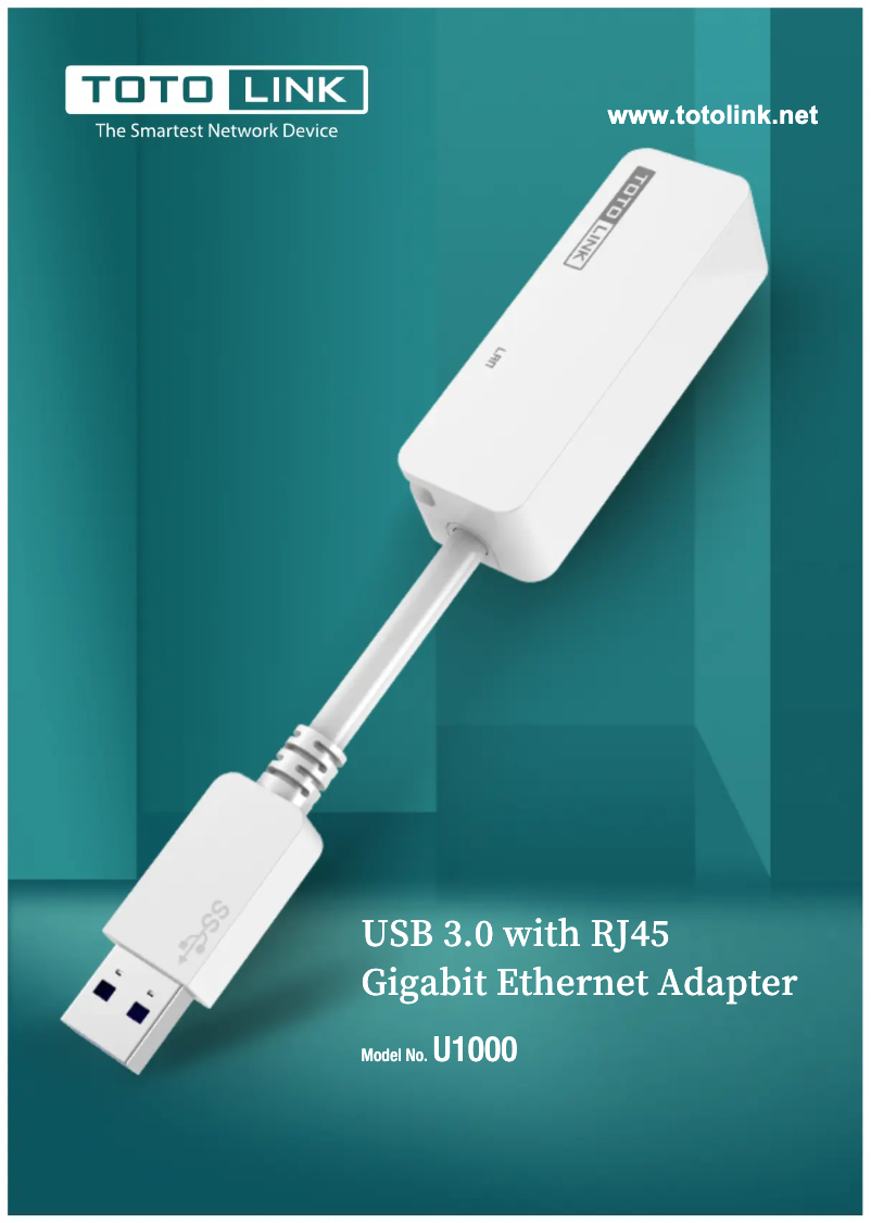 Page 1 de la notice Fiche technique Totolink U1000