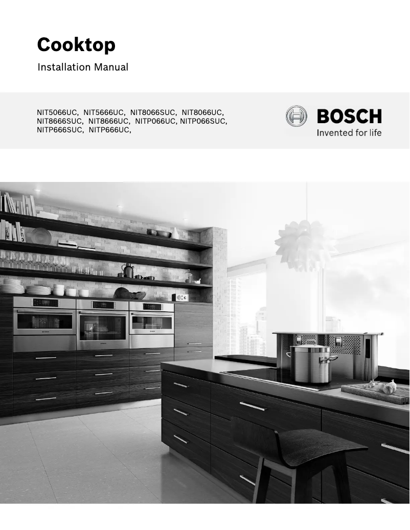 Page 1 de la notice Guide d'installation Bosch NIT5666UC