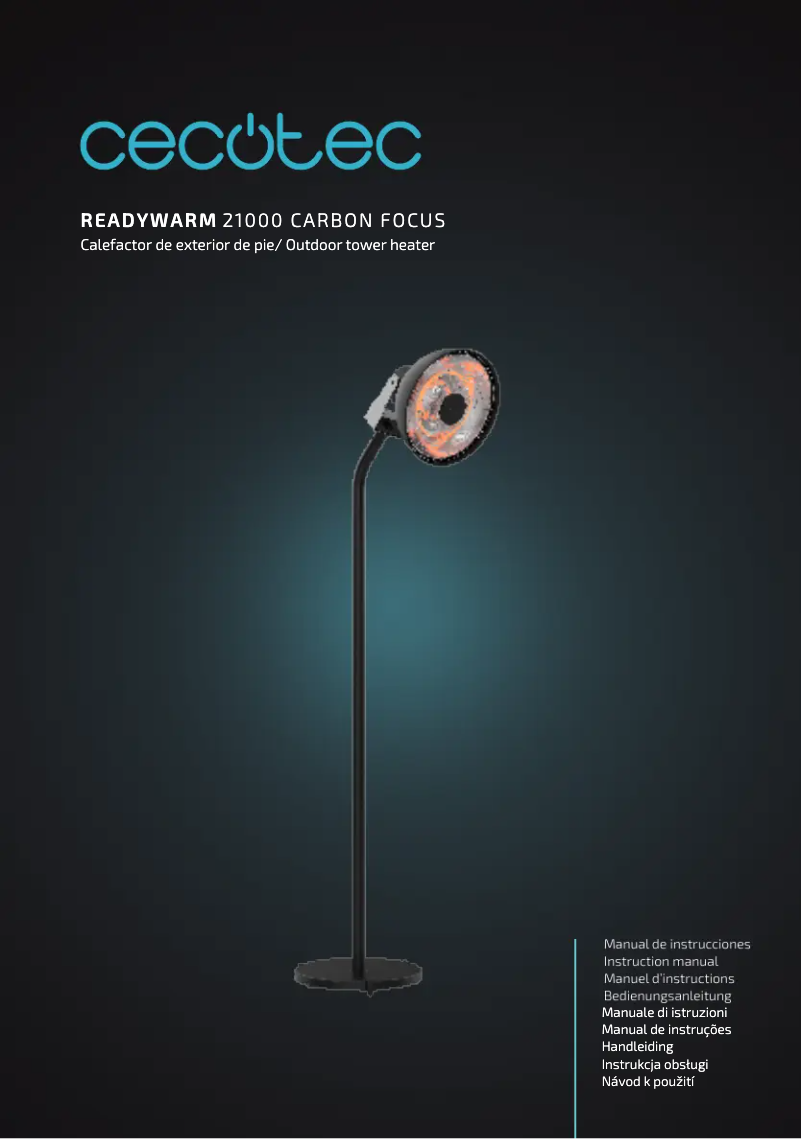 Page 1 of the manual User Manual Cecotec ReadyWarm 21000 Carbon Focus
