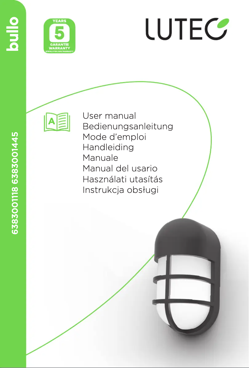 Page n°1 - Manuel utilisateur Lutec Bulllo