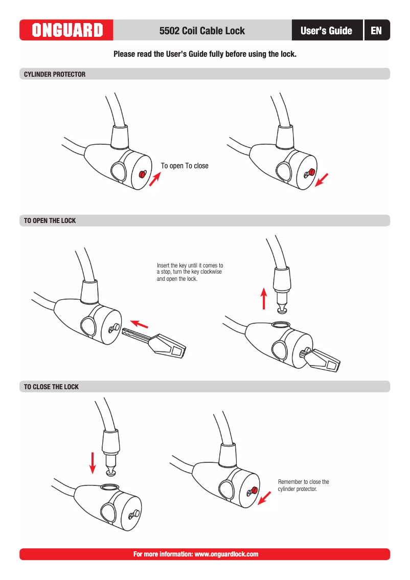Página 1 del manual Manual de usuario OnGuard 5502