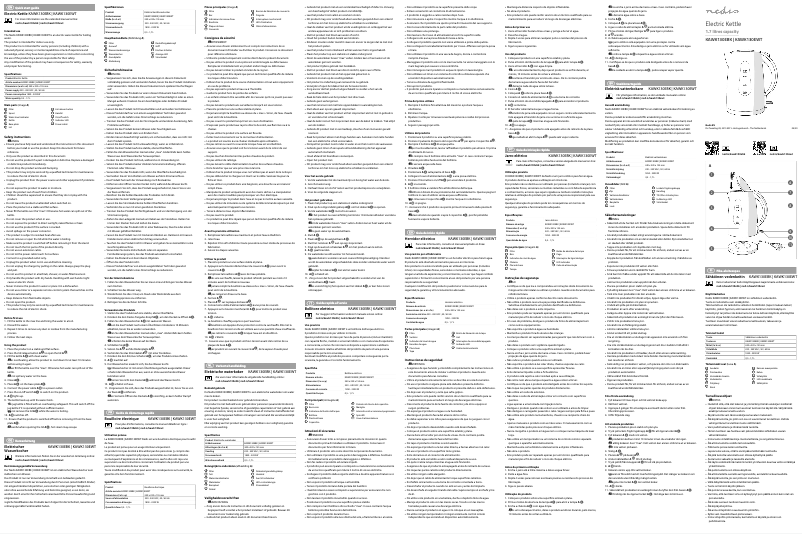 Page n°1 - Manuel utilisateur Nedis KAWK130EBK