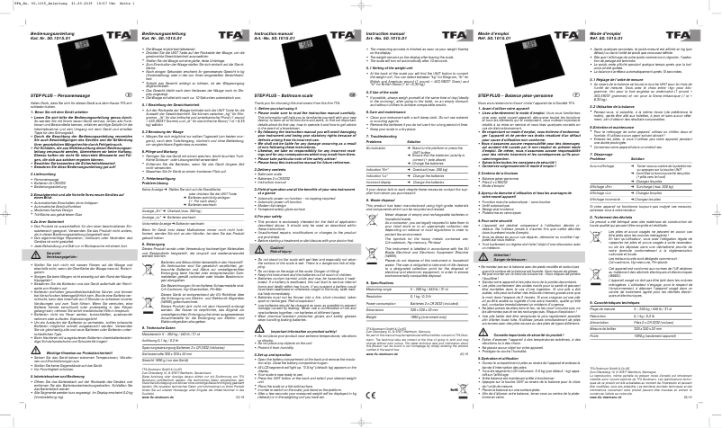 Página 1 del manual Manual de usuario TFA 50.1015.01