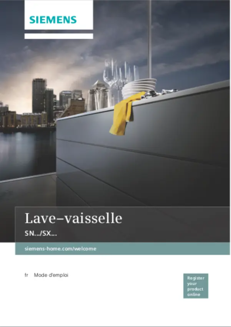 Page n°1 - Manuel utilisateur Siemens SN436S00PD
