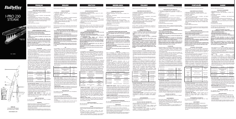 Image de la première page du manuel de l'appareil iPRO ST395E