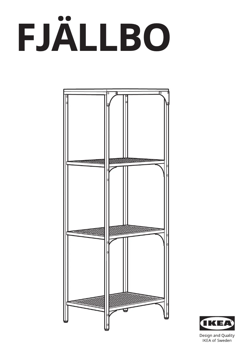 Page 1 de la notice Manuel utilisateur Ikea FJÄLLBO 703.421.99