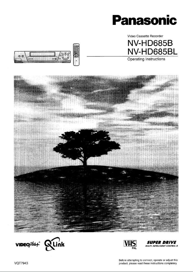 Page 1 de la notice Manuel utilisateur Panasonic NV-HD685B