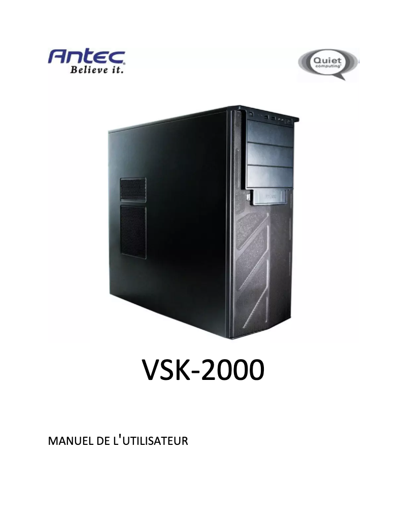Image de la première page du manuel de l'appareil VSK-2000