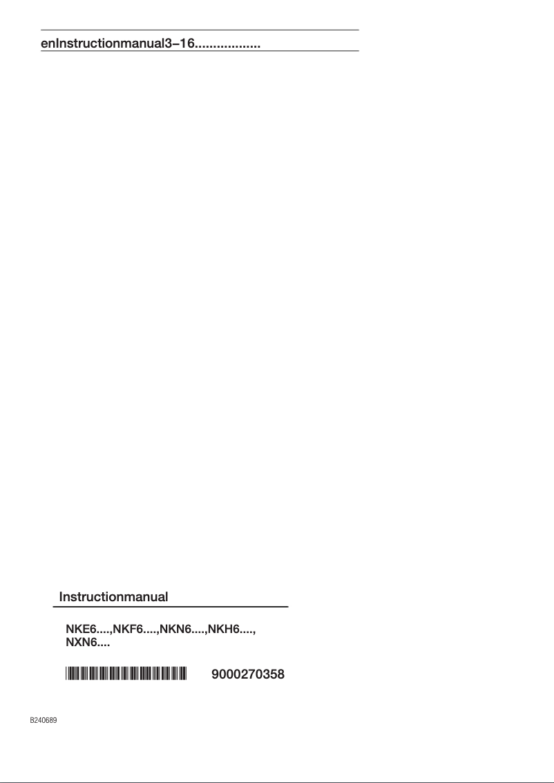 Página 1 del manual Manual de usuario Bosch NXN645H14D