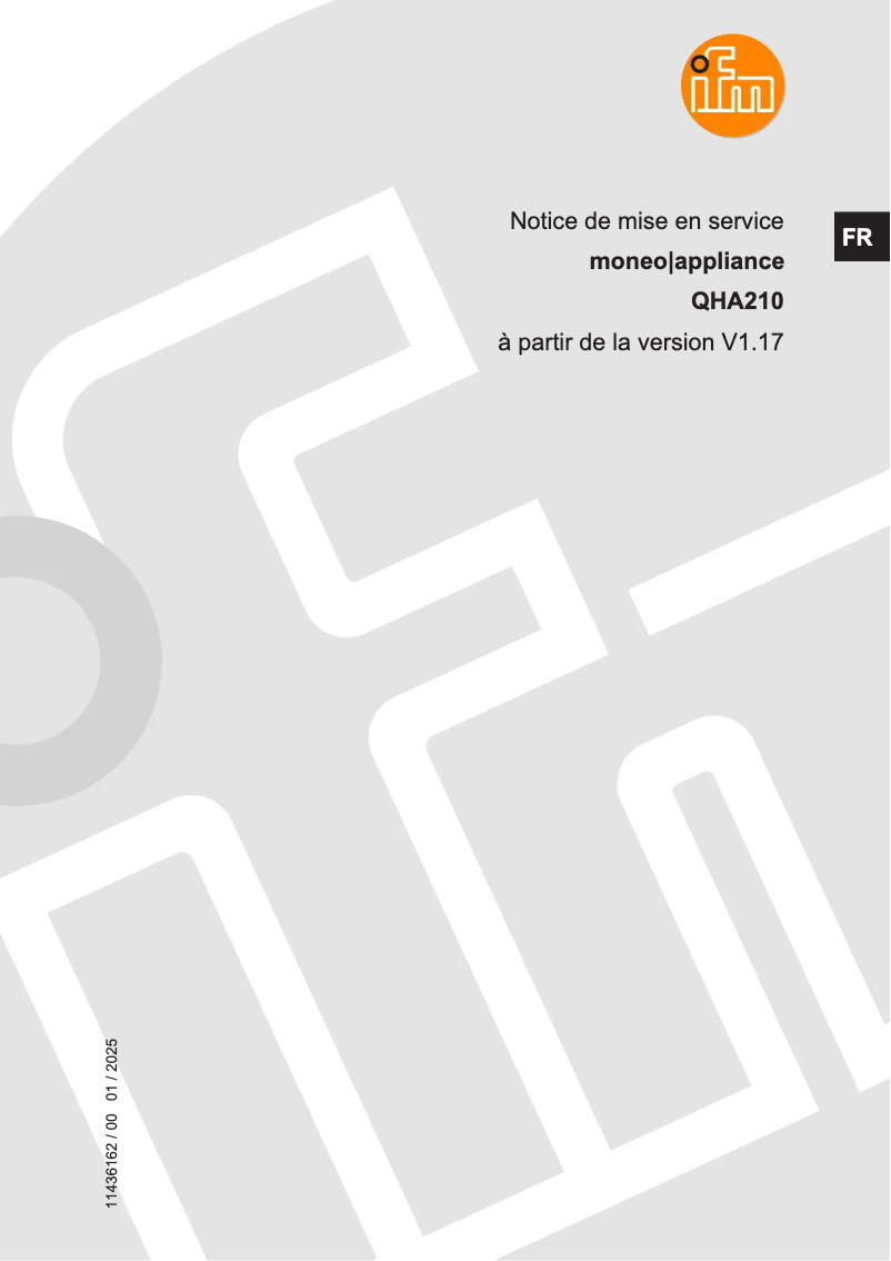 Page n°1 - Manuel utilisateur IFM QHA210